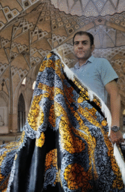 Shah Abbasi Medallion Rug (Lachak - Toranj Design) - Image 2